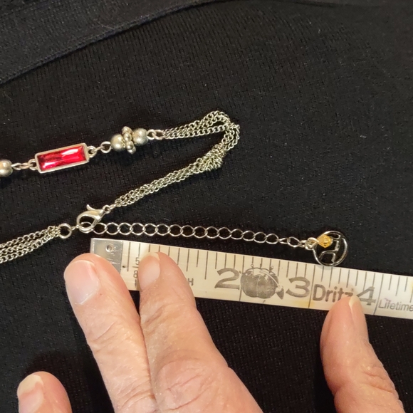 💎 Red and gold colored necklace - Picture 5 of 9